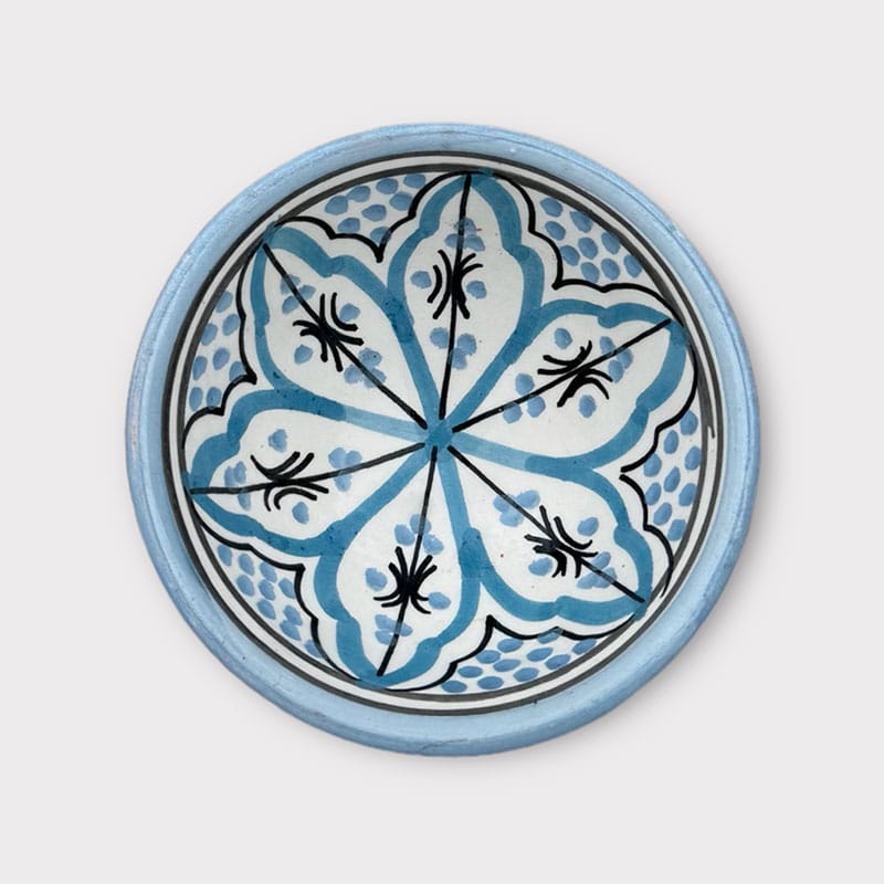 Bol marocain en céramique - 10 cm - Lavendelblå stjerne