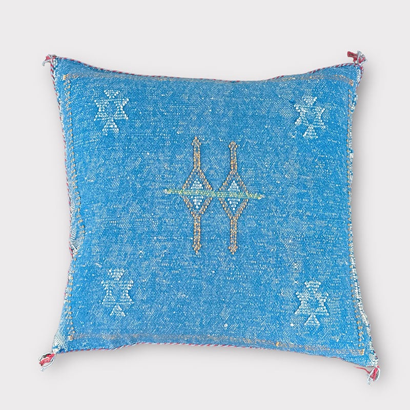 Coussin en soie Cactus bleu - Motiv 5