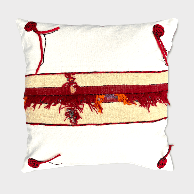 Coussin vintage berbère kilim BOHO Petit