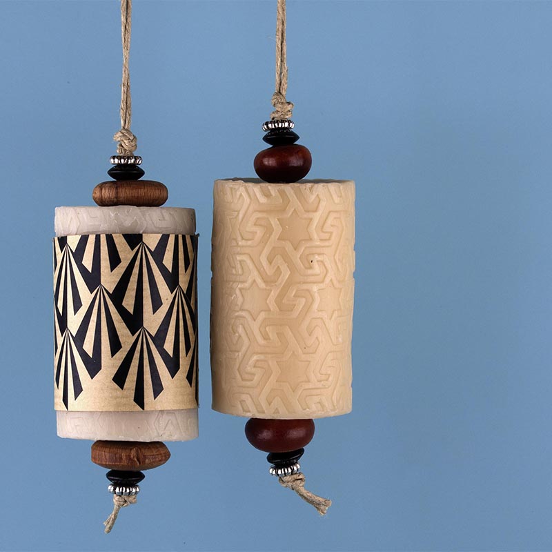 Rouleau de savon bio à suspendre MUSC BLANC