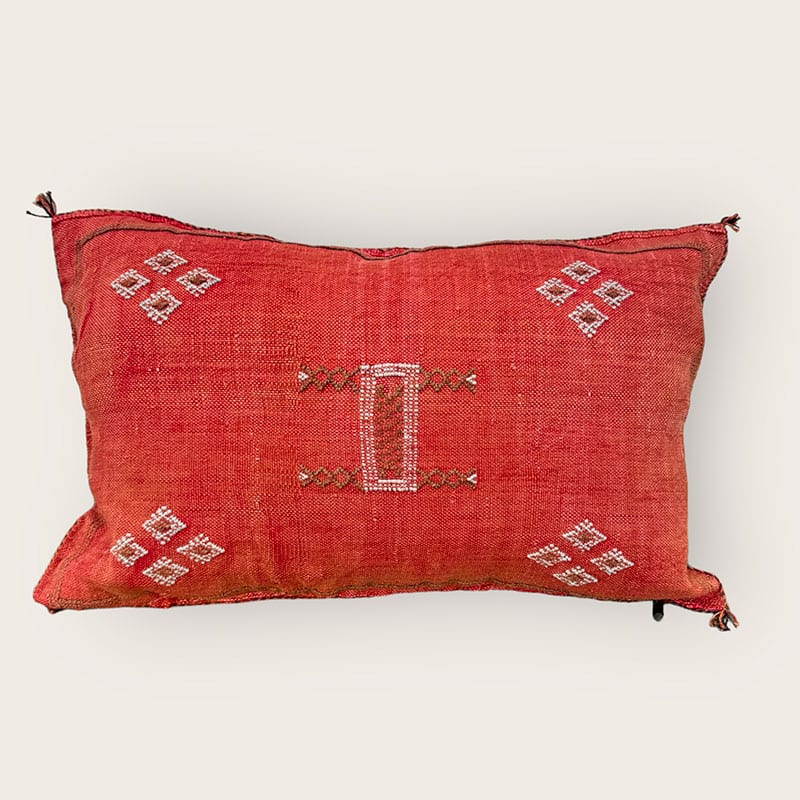 Housse de coussin cactus en soie 40x60 Couleurs rougeâtres - Motiv 1