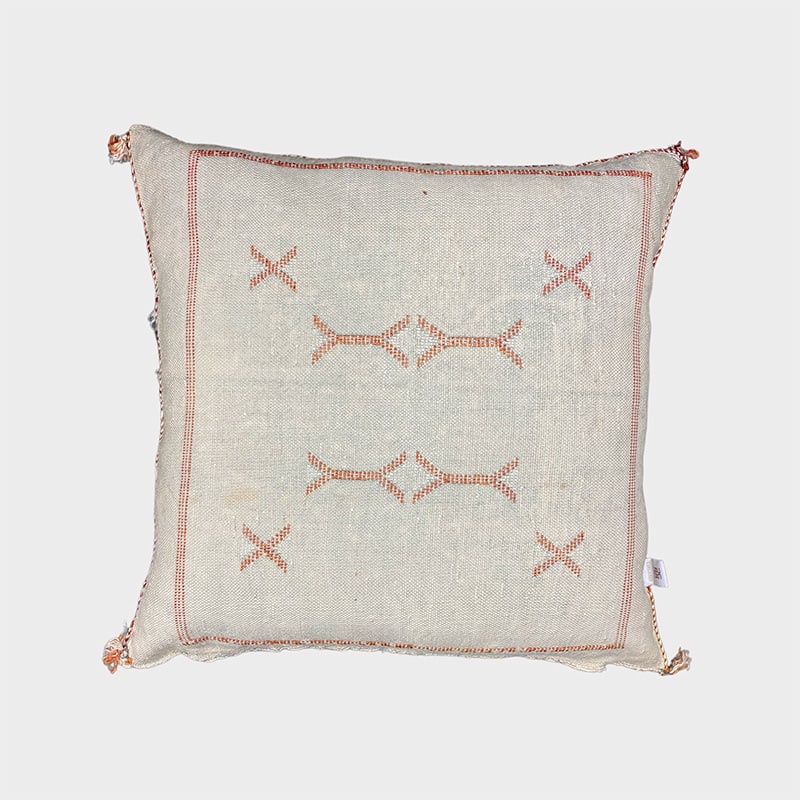 Coussin en soie Cactus gris - Motiv 5