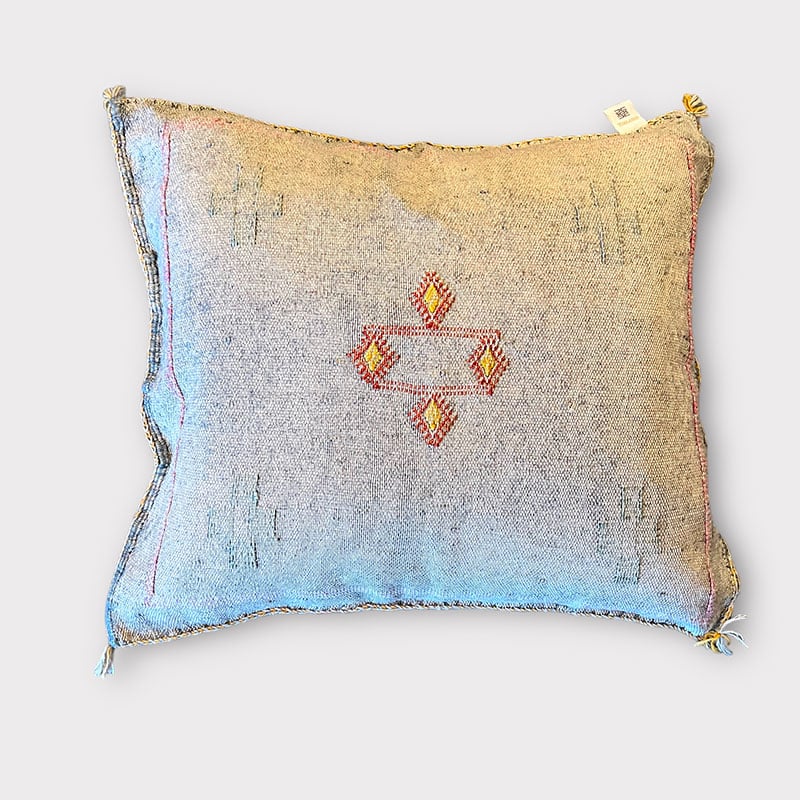 Coussin en soie Cactus bleu - Motiv 1