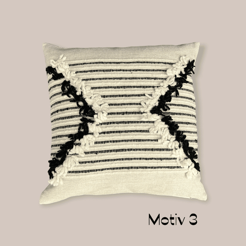 Coussin KESH noir/blanc - Motiv 3