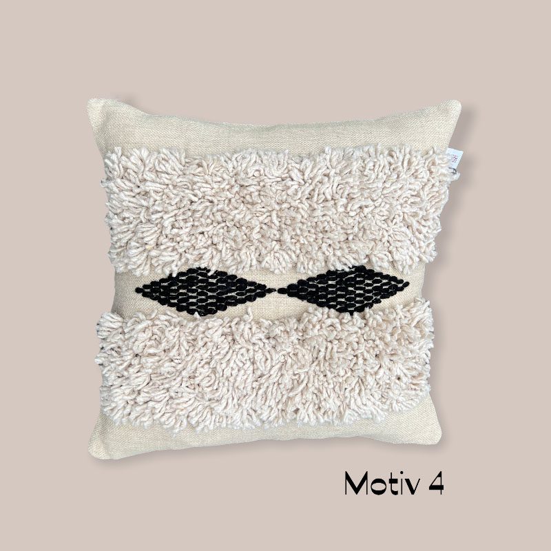 Coussin KESH noir/blanc - Motiv 4