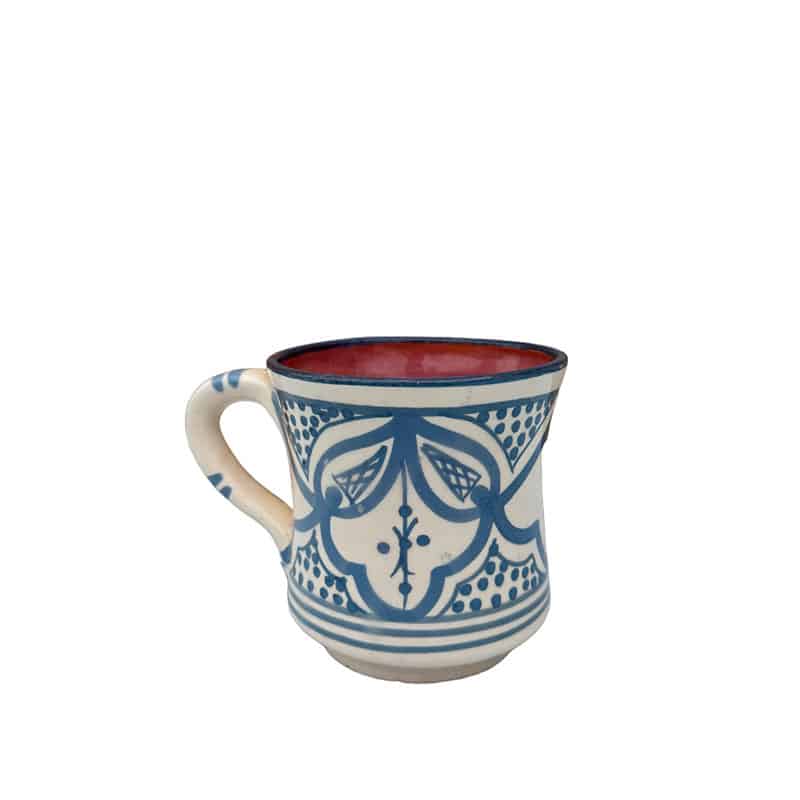 Mug marocain en céramique avec anse - Lavendelblå