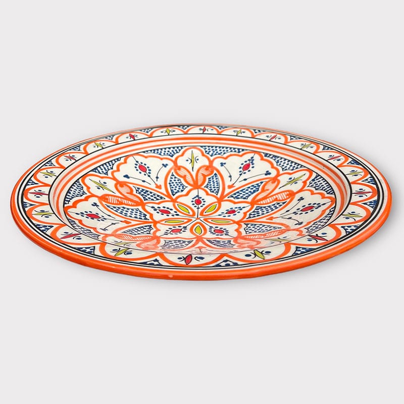 Plats marocains 42 cm. orange