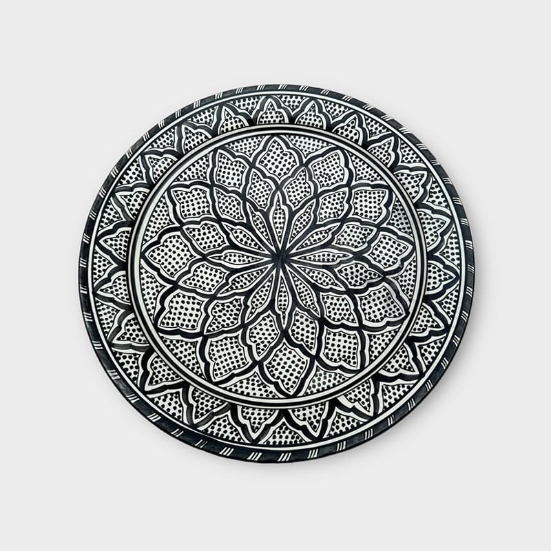 Plat marocain 35 cm. NOIR