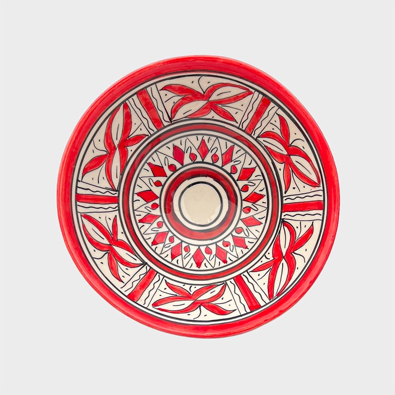 Bol marocain 20 cm. -  Rød