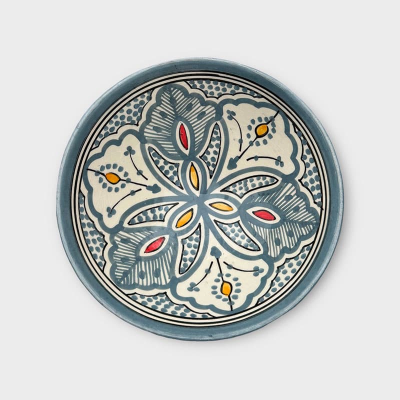 Bol marocain en céramique 20 cm. - bleu lavande