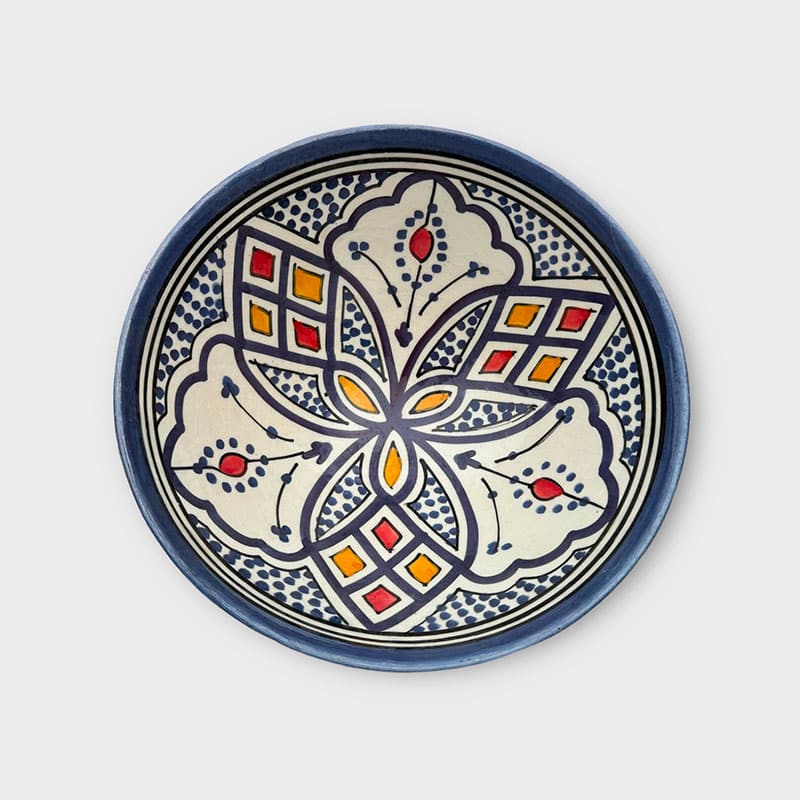 Bol marocain en céramique 20 cm. - violet foncé