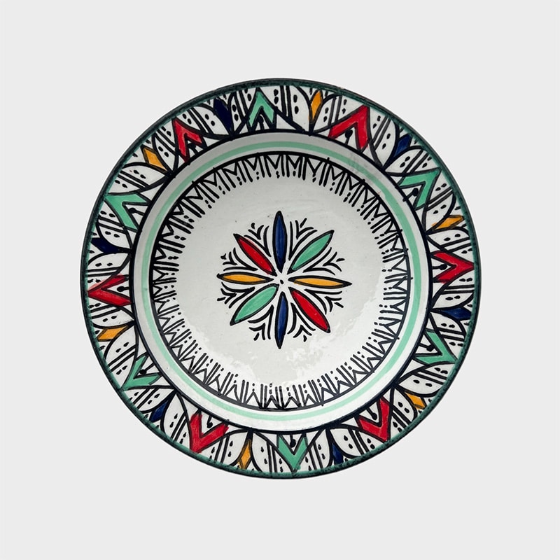 Assiettes marocaines - 17,5 cm. - Mintgrøn tivoli