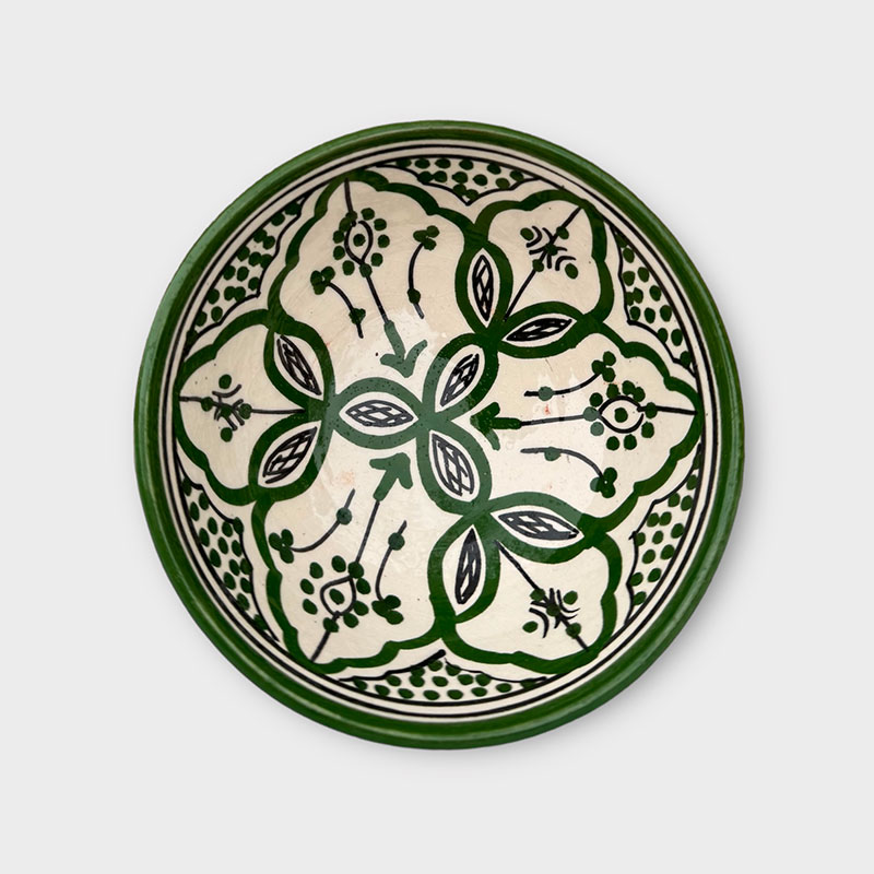Bols marocains - 14 cm. - Mørkegrøn