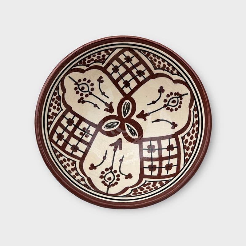 Bols marocains - 14 cm. -  Brun