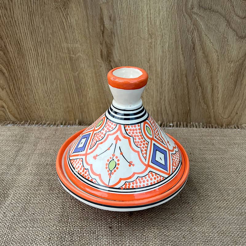 Tajine marocain - 20 cm. - Orange