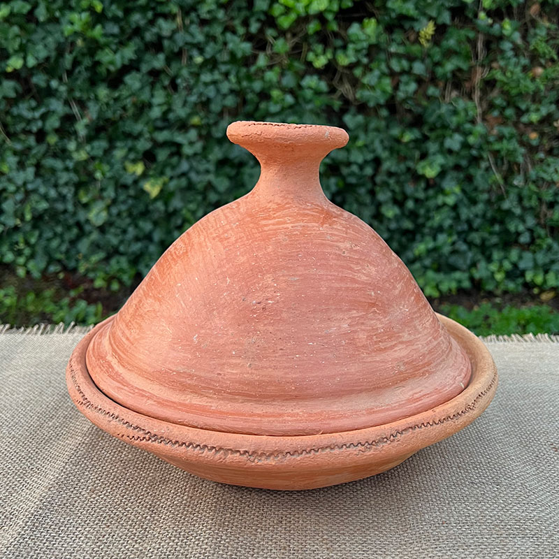 Tajine - en faïence non émaillée pour la cuisson - 35 cm