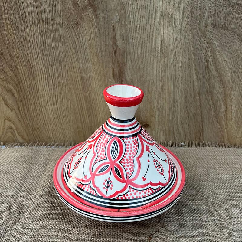 Tajine marocain - 20 cm. -  Rød