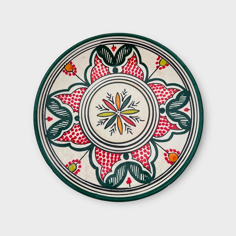 Assiettes marocaines - 20 cm - Mørkegrøn
