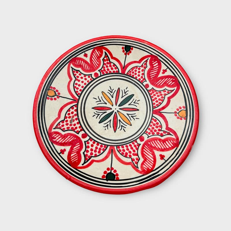 Assiettes marocaines - 20 cm - Rød