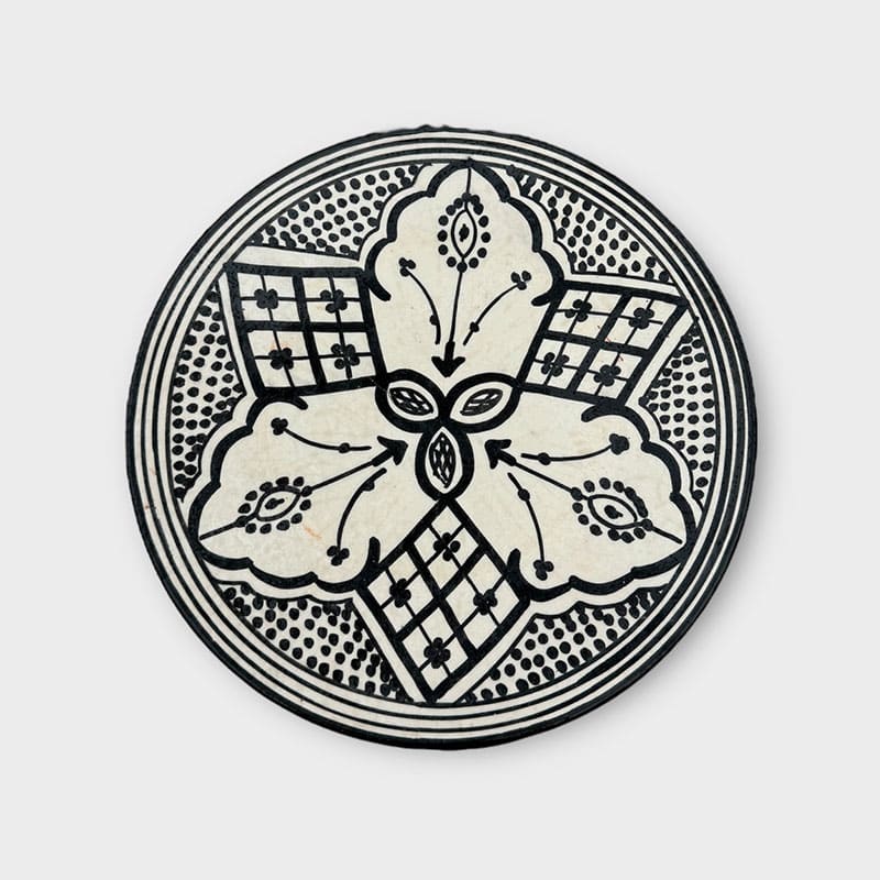 Assiettes marocaines - 20 cm - Sort