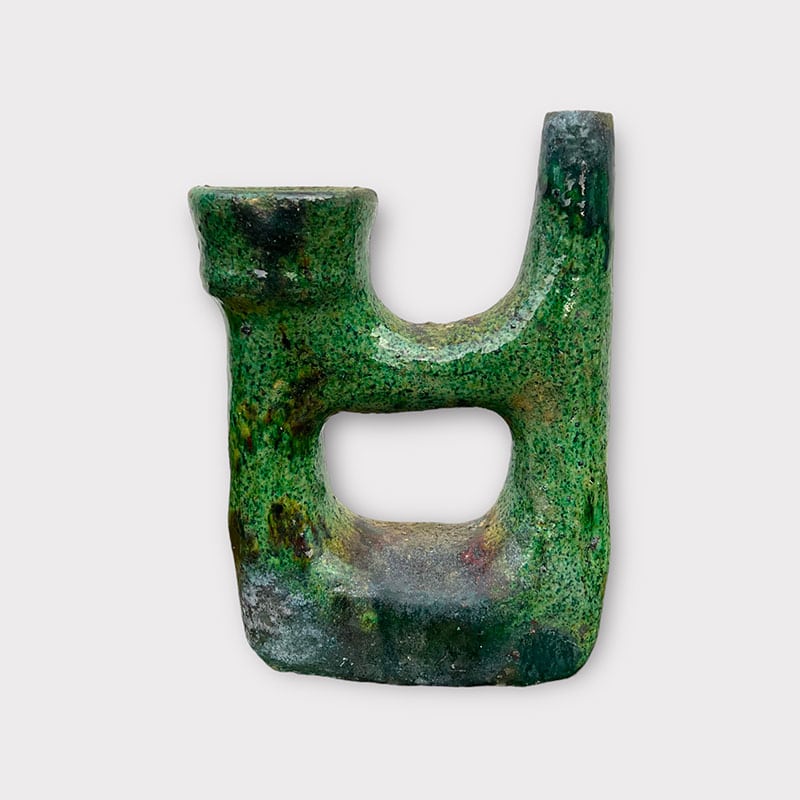 Grand Vase/Bougeoir en céramique de Tamegroute