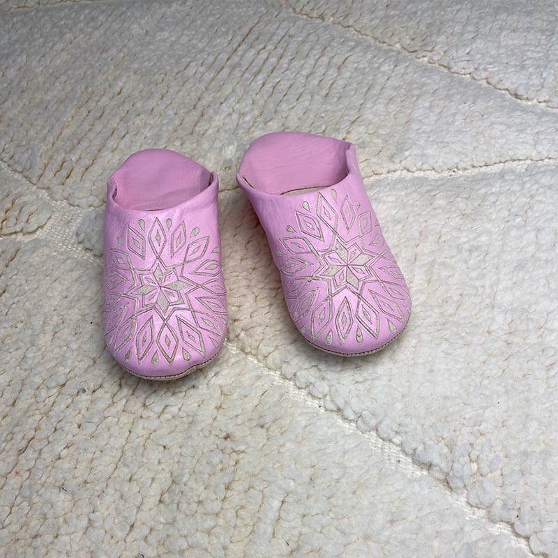 Chaussons femme - rose à motif - 43