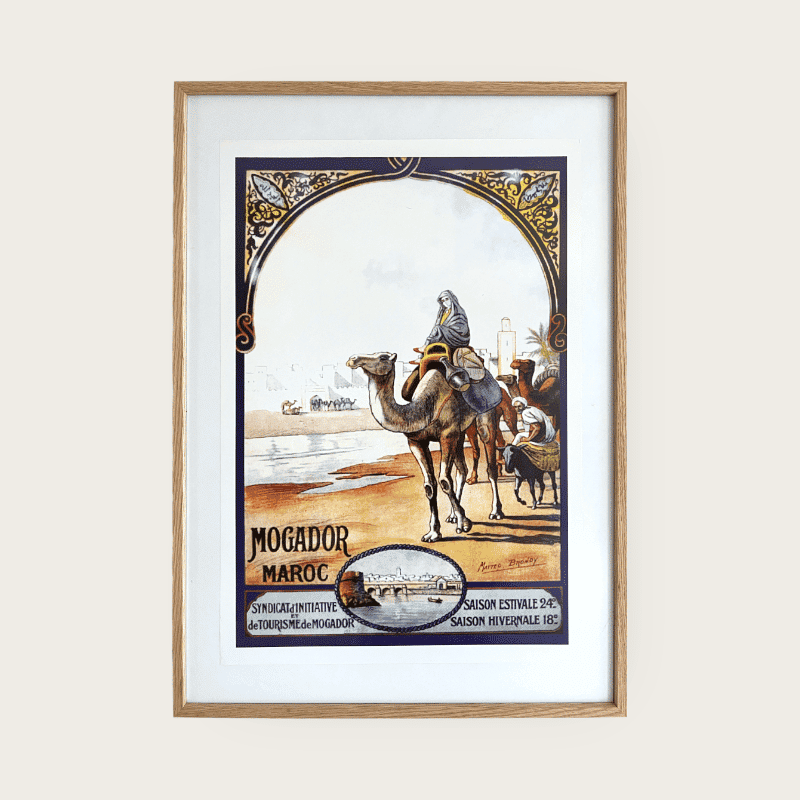 Affiche 40x60 cm. MAROC MOGADOR
