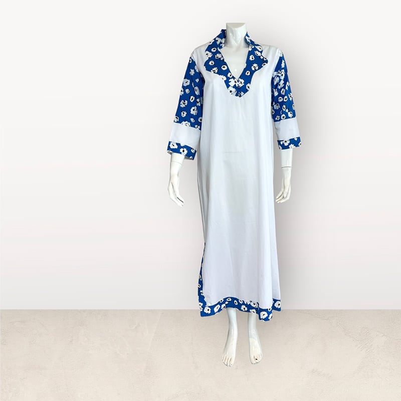 Robe taille L (tons bleus) - Nellike