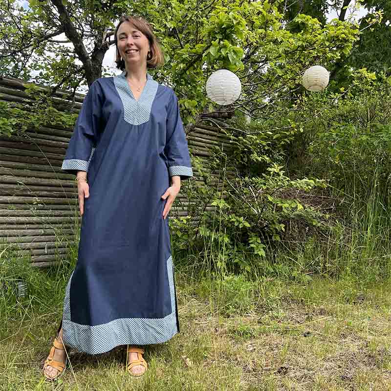 Robe taille M (tons bleus) - Ocean