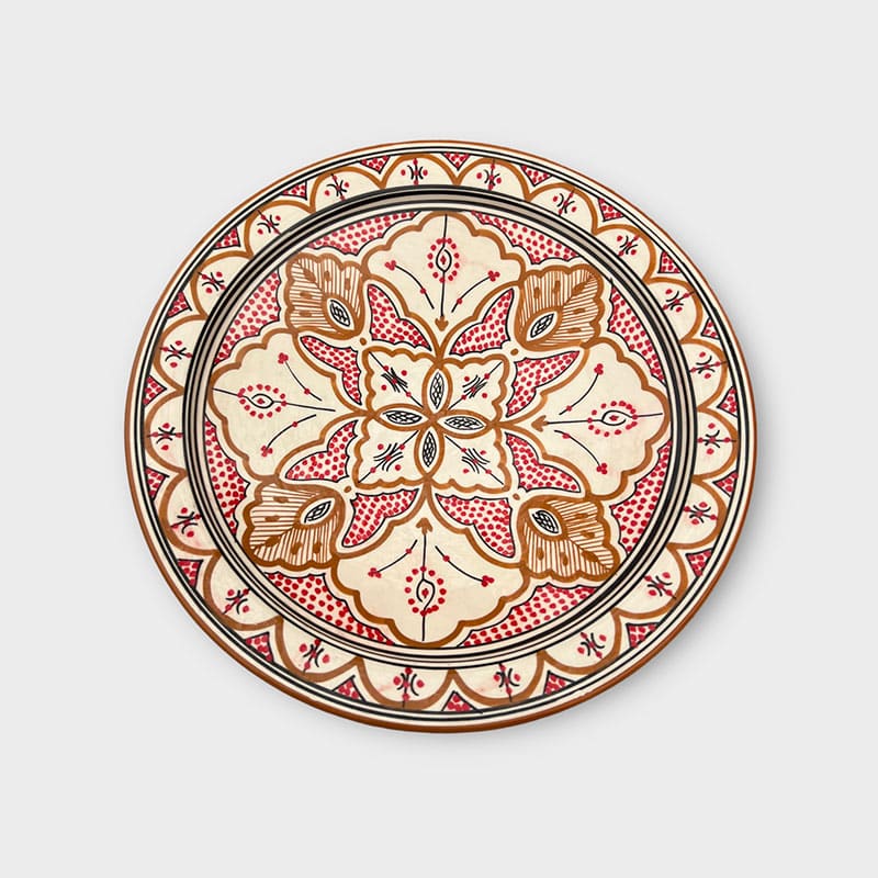 Plats marocains 42 cm. - Ocre