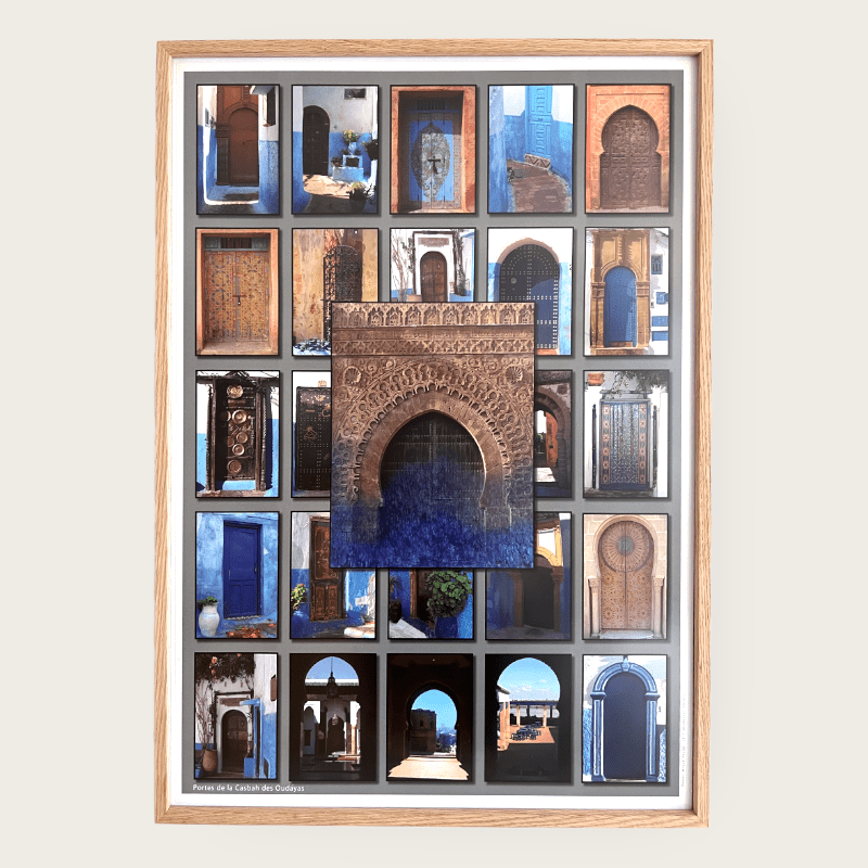 Affiche 50x70 cm. PORTES DE LA CASBAH