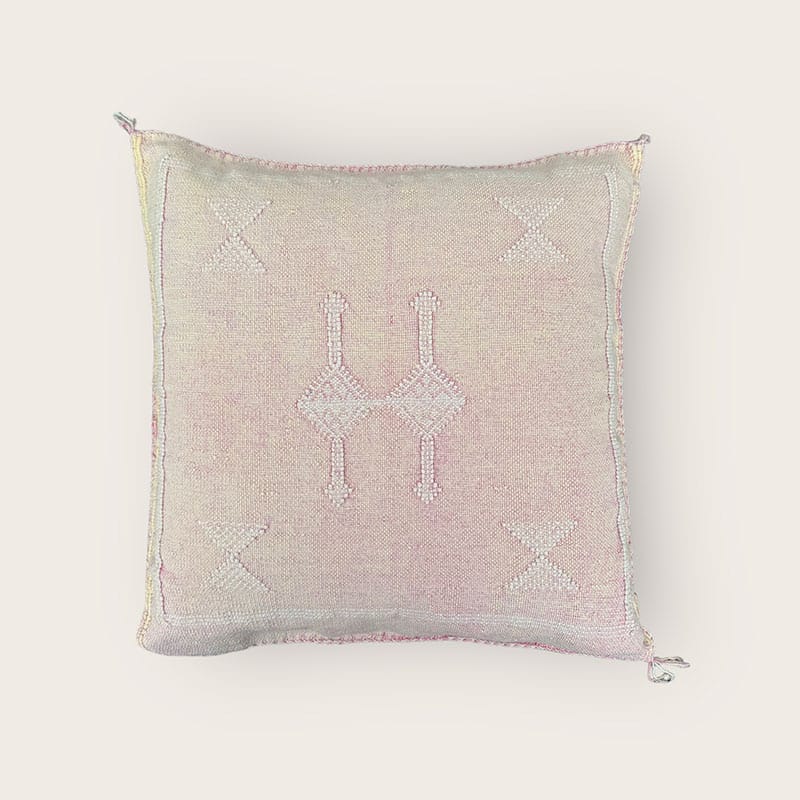 Taie d'oreiller en soie Cactus - rose - Rosa1