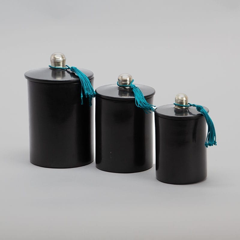 Pots en stuc/tadlekt - noir - S