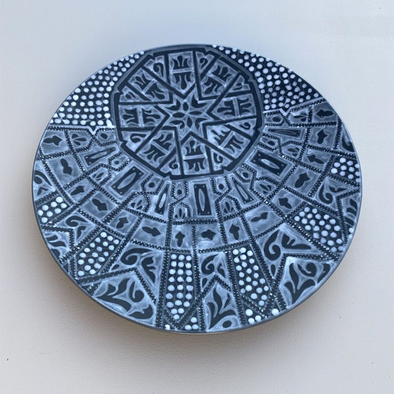 Assiette motif marocain - 26,5 cm