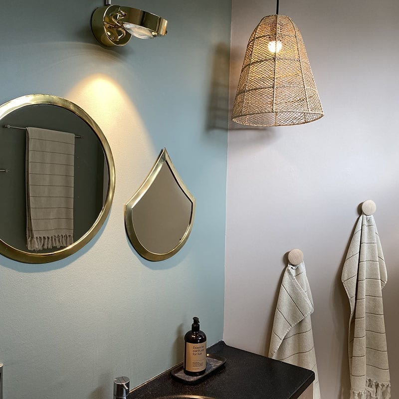 Lampe marocaine en raphia