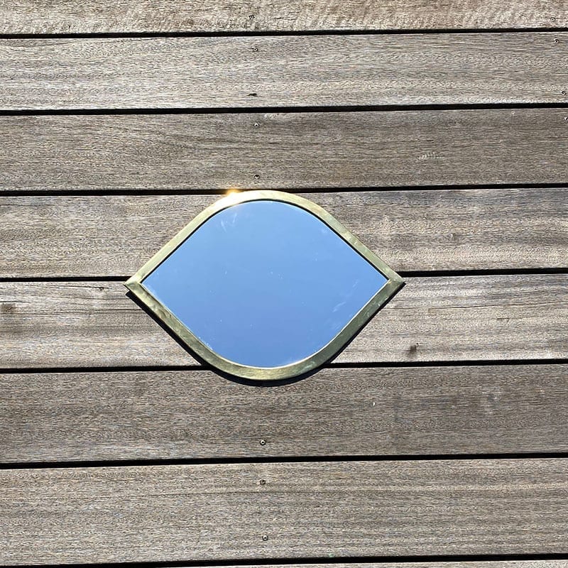 Oeil miroir - doré - S
