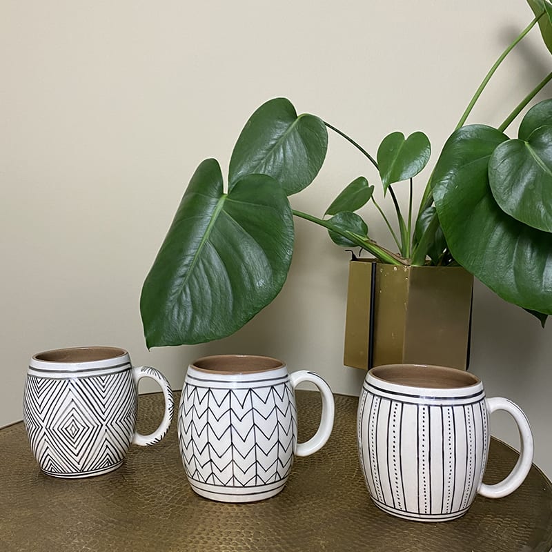 Mug avec anse - zig zag