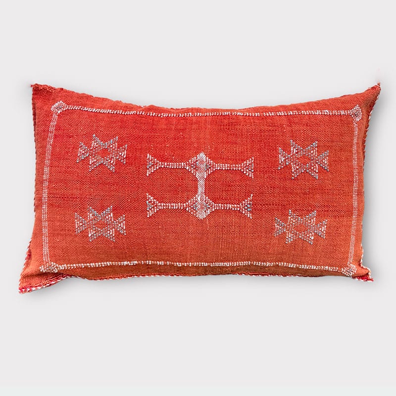 Housse de coussin cactus en soie 40x60 Couleurs rougeâtres - Motiv 3