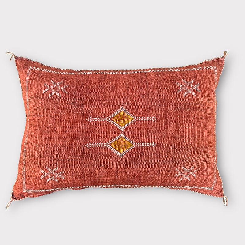 Housse de coussin cactus en soie 40x60 Couleurs rougeâtres - Motiv 4