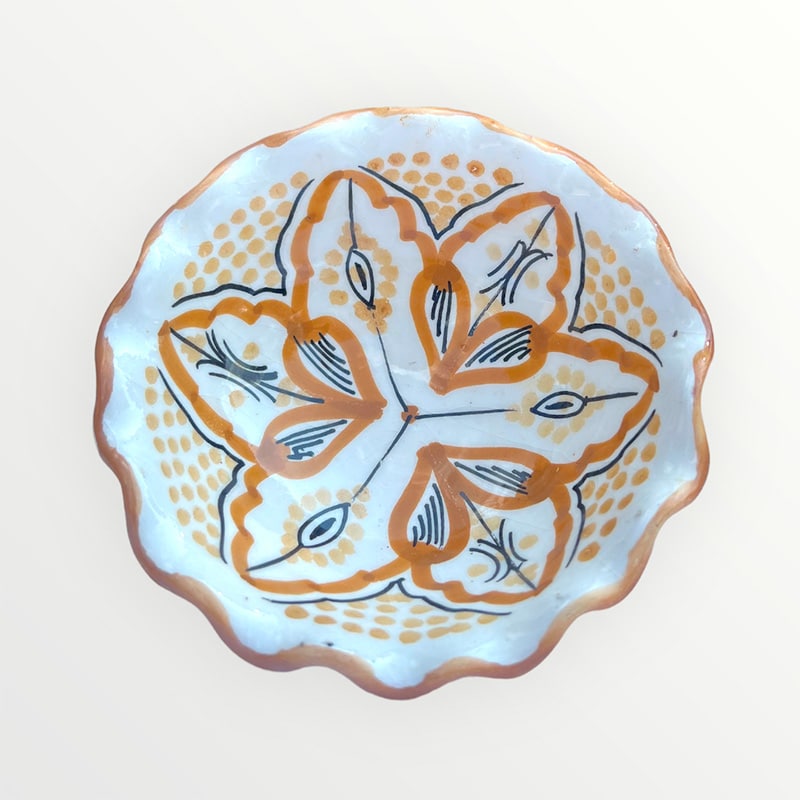 Bols marocains vague 12,5 cm. - Okker hjerte