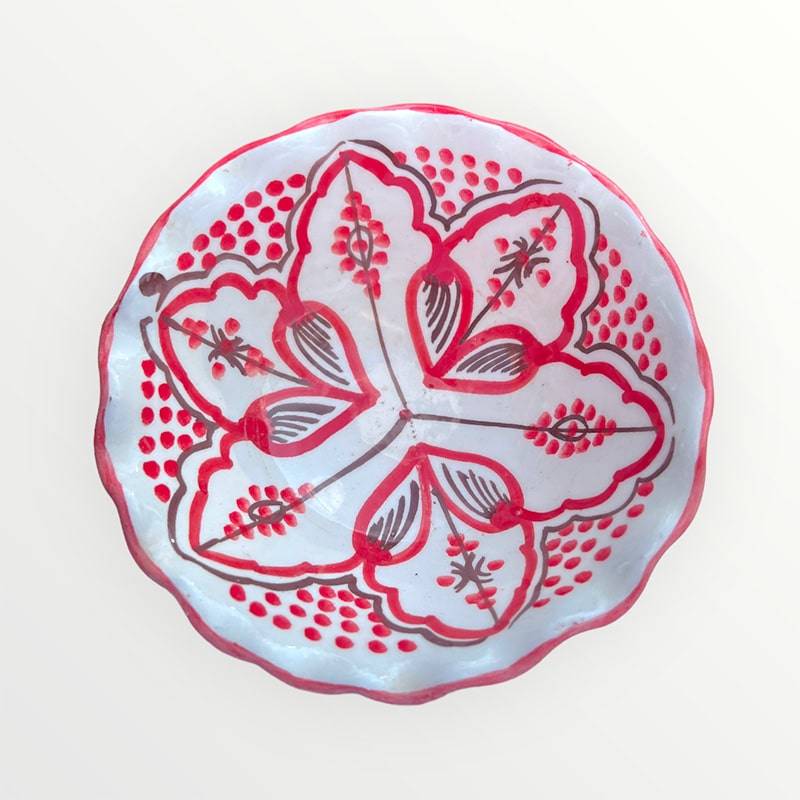 Bols marocains vague 12,5 cm. - Rød