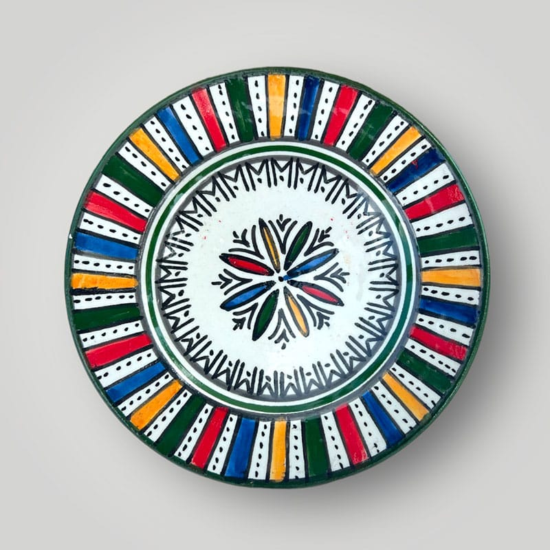 Assiettes marocaines - 16 cm - Grøn multi