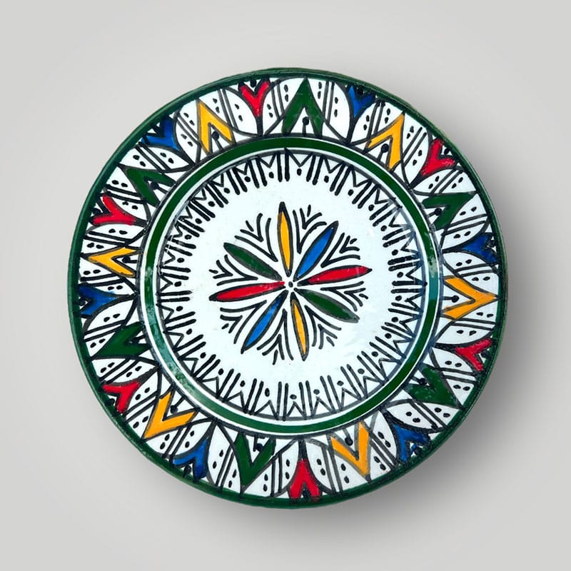 Assiettes marocaines - 16 cm - Grøn tivoli
