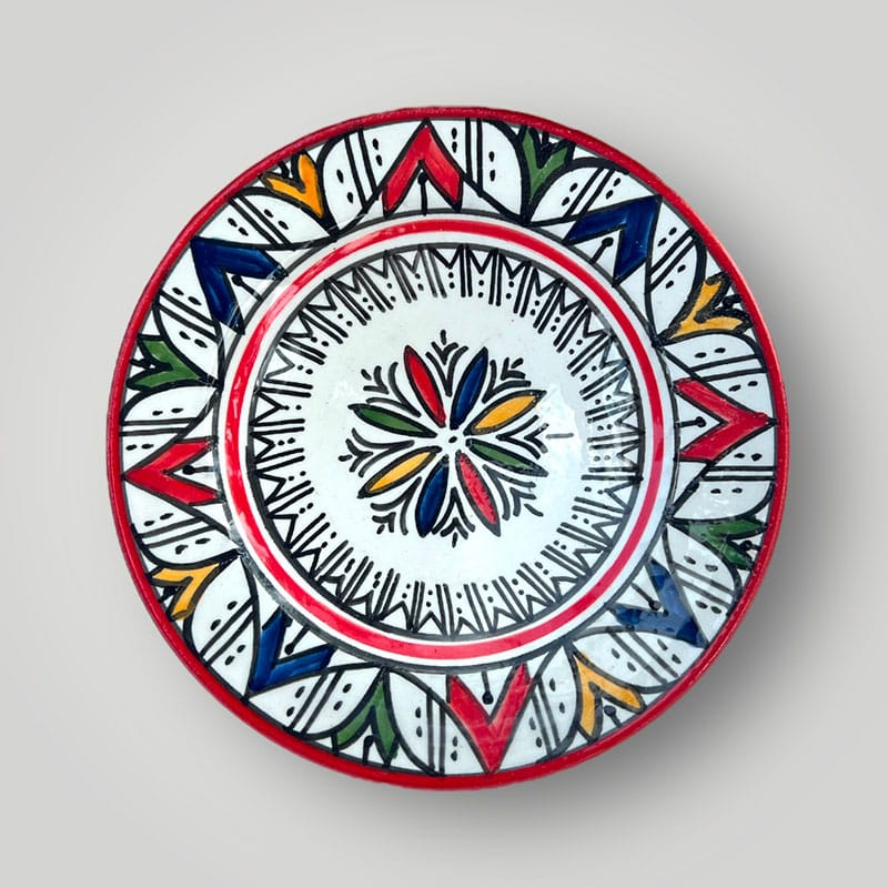 Assiettes marocaines - 16 cm - Rød tivoli