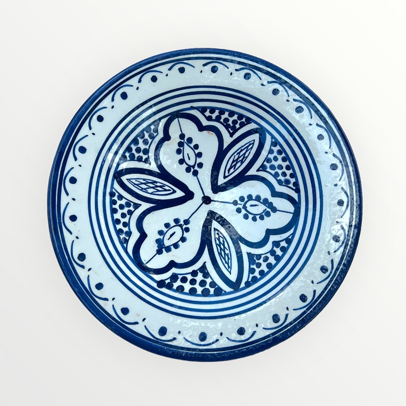 Assiettes marocaines - 17 cm - Mørkeblå