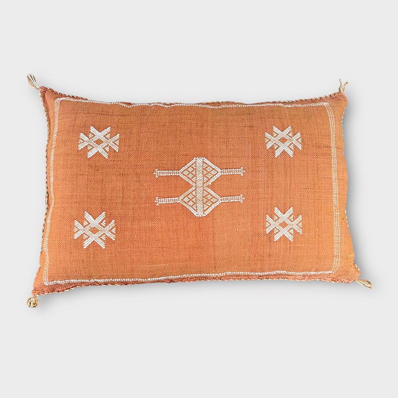 Housse de coussin cactus en soie 40x60 couleurs Terre - Motiv 3