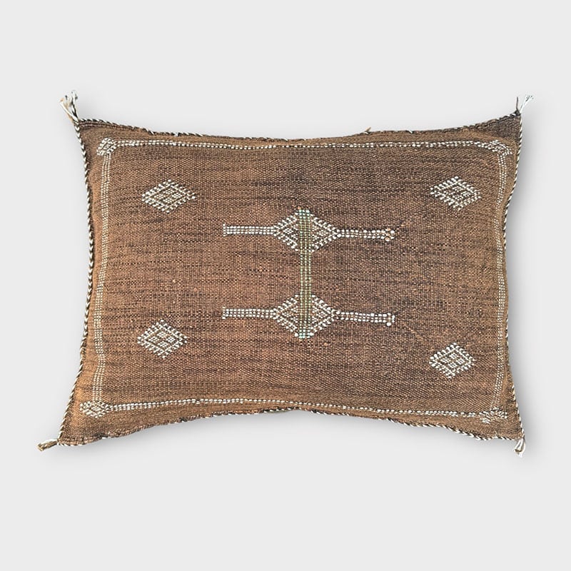 Housse de coussin cactus en soie 40x60 couleurs Terre - Motiv 2