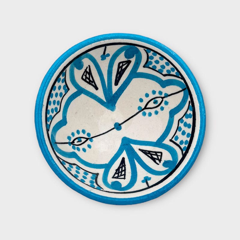 Bol marocain en céramique - 10 cm - himmelblå