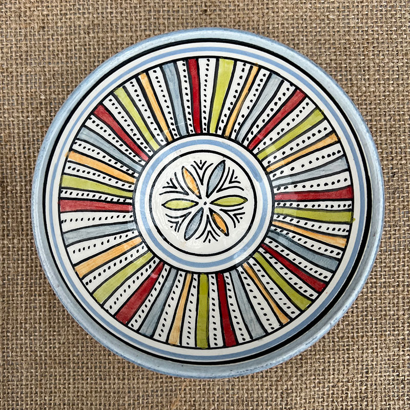 Bols marocains 12 cm. - Lyseblå tivoli