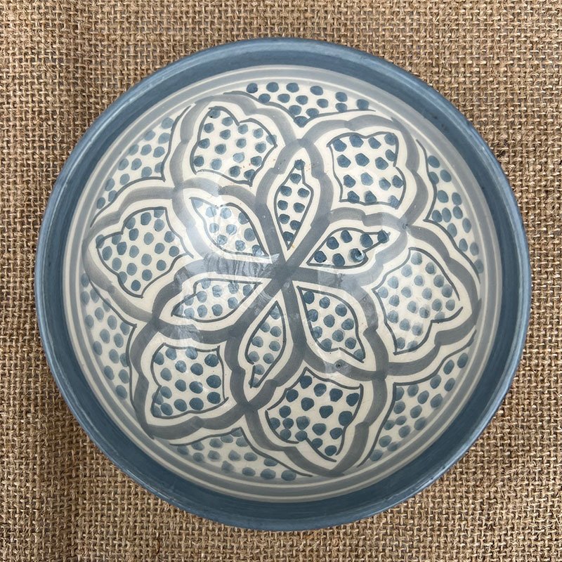 Bols marocains 12 cm. - Lavendelblå stjerne